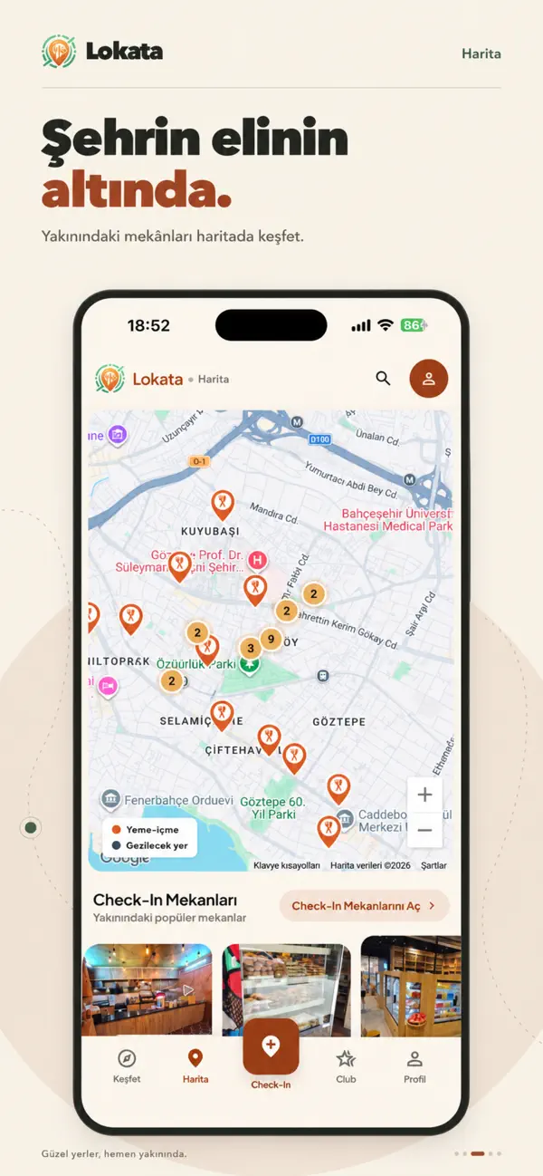 Lokata App Store — City map